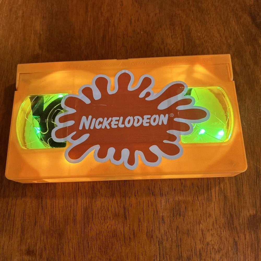 Custom Nickelodeon Orange VHS Splat Light Display C2